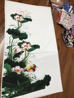 Vải áo dài sen