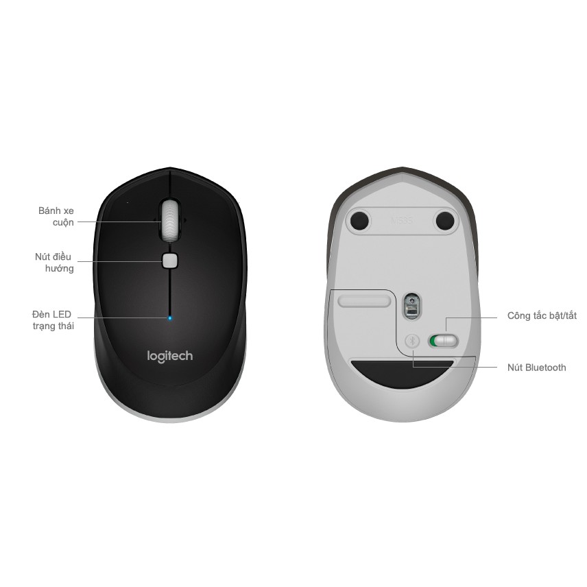 [Hỏa Tốc - HCM] Chuột Không Dây Bluetooth LOGITECH M337 | Hàng Chính Hãng | BH 12T | Mimax Store