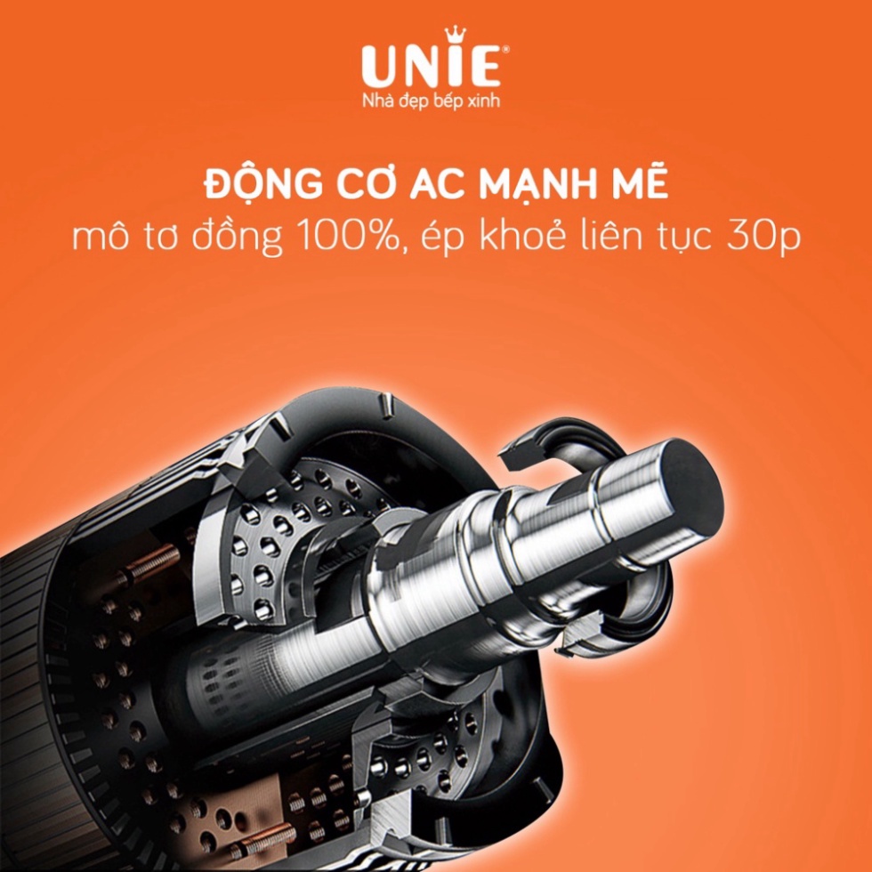 Máy Ép Chậm UNIE - UE580 công suất 240W - Bảo Hành Chính Hãng 1 Năm