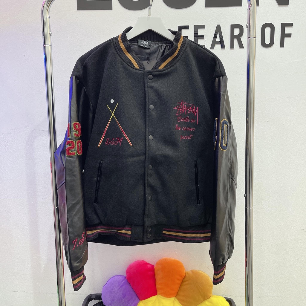 Áo Khoác Bomber STÜSSY40TH ANNIVERSARY IST VARSITY JACKET