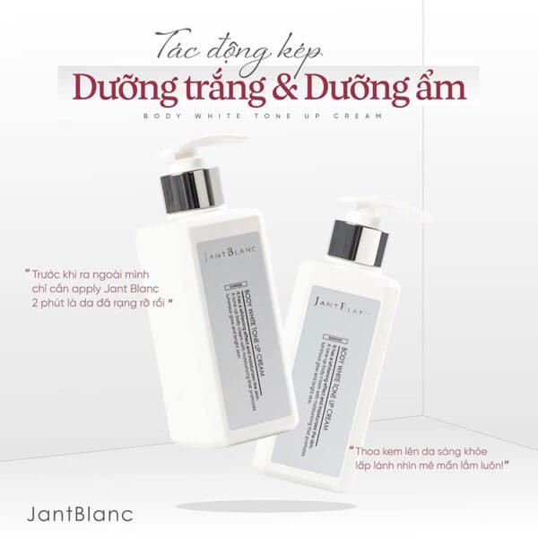 Kem dưỡng thể Kim Cương Jant blanc body white tone up cream