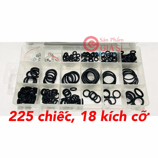 Hộp gioăng sim su thay thế 225 món _ vòng đệm cao su chịu dầu chịu nhiệt ❤️freeship❤️