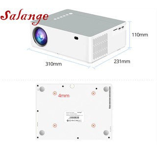 Máy Chiếu Salange M18X Full HD. Máy Chiếu Kết Nối Không Dây Với Điện Thoại, Bản Cao Cấp 2021 Đạt Chuẩn 1080P Sắc Nét