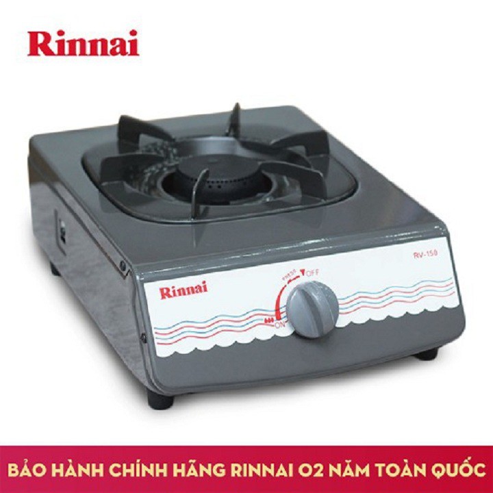 Bếp gas đơn Rinnai RV-150 Lửa xanh, Tiết kiệm gas, Bảo Hành Chính Hãng