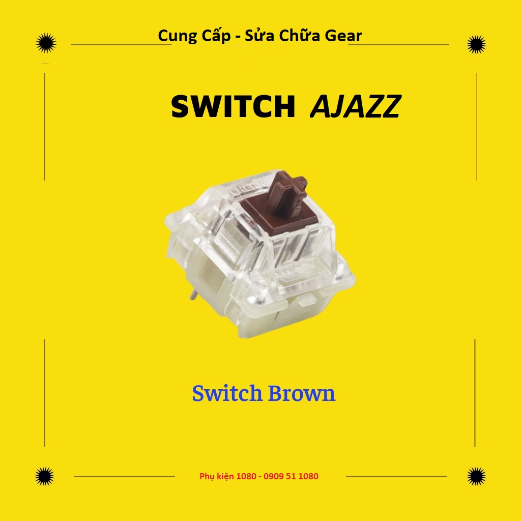 Gói 10/25/35/50 switch ajazz giá rẻ nhưng chất lượng rất tốt, dùng để thay cho bàn phím cơ Blue, Red, Brown