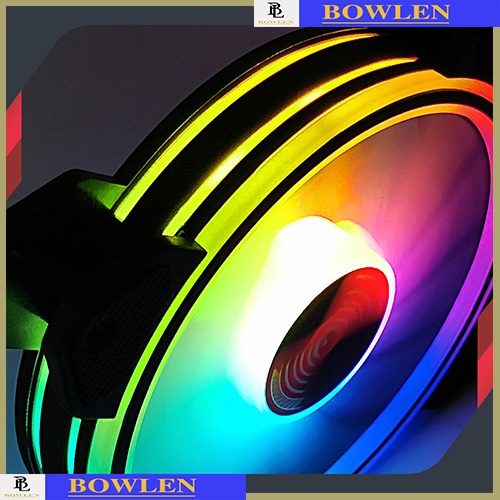 Quạt Fan Led Rgb, Quạt gió Pc, Fan Led Pc RGB Coolmoon M1 - Led RGB Dual Ring - Đồng Bộ Hub Coolmoon