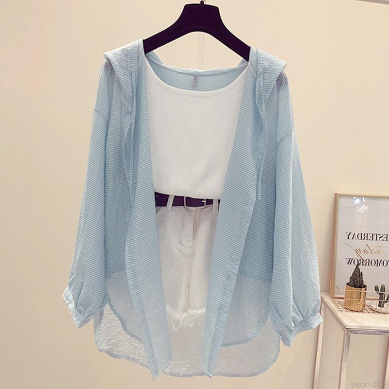 Áo Khoác Sơ Mi Mỏng Chống Nắng Tia Uv Thời Trang Đi Biển Cho Nữ | BigBuy360 - bigbuy360.vn