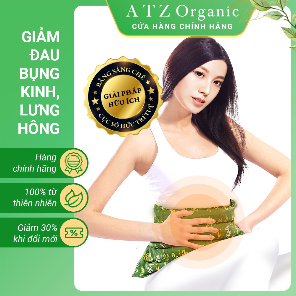 Túi chườm bụng nóng lạnh ATZ Healthy Life giúp giảm đau bụng kinh 100% thảo mộc 1.5kg