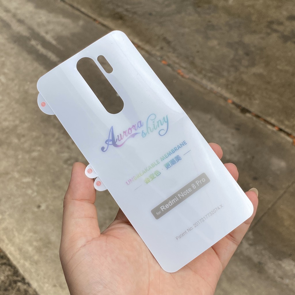 DÁN PPF MẶT SAU CHO XIAOMI REDMI NOTE 8 PRO