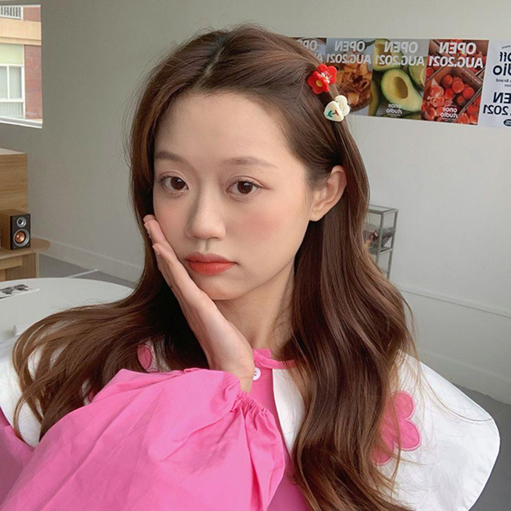 MXGOODS Set 2 Kẹp Tóc Nhựa Hình Gấu Dễ Thương Cho Bé Gái