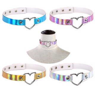 Vòng cổ chocker Hologram trái tim/ chocker