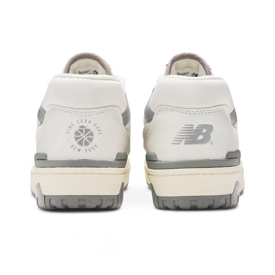 NB 550 Low Top Retro Basketball Shoe Unisex Grey White