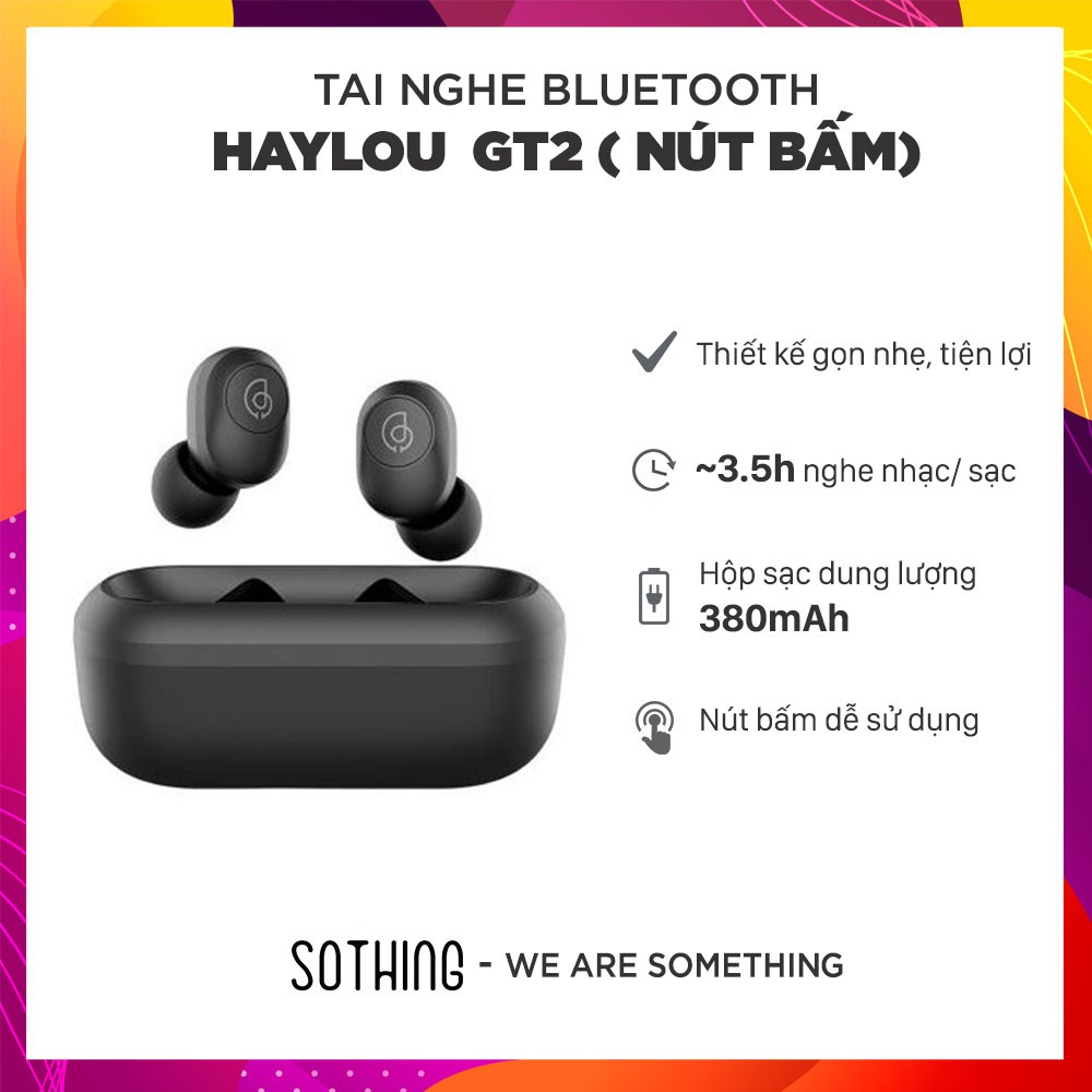 [Mã 2404EL10K giảm 10K đơn 20K] Tai Nghe True Wireless HAYLOU GT2S/ GT2 ( Phiên Bản Nút Bấm Vật Lý) - Hàng Chính Hãng