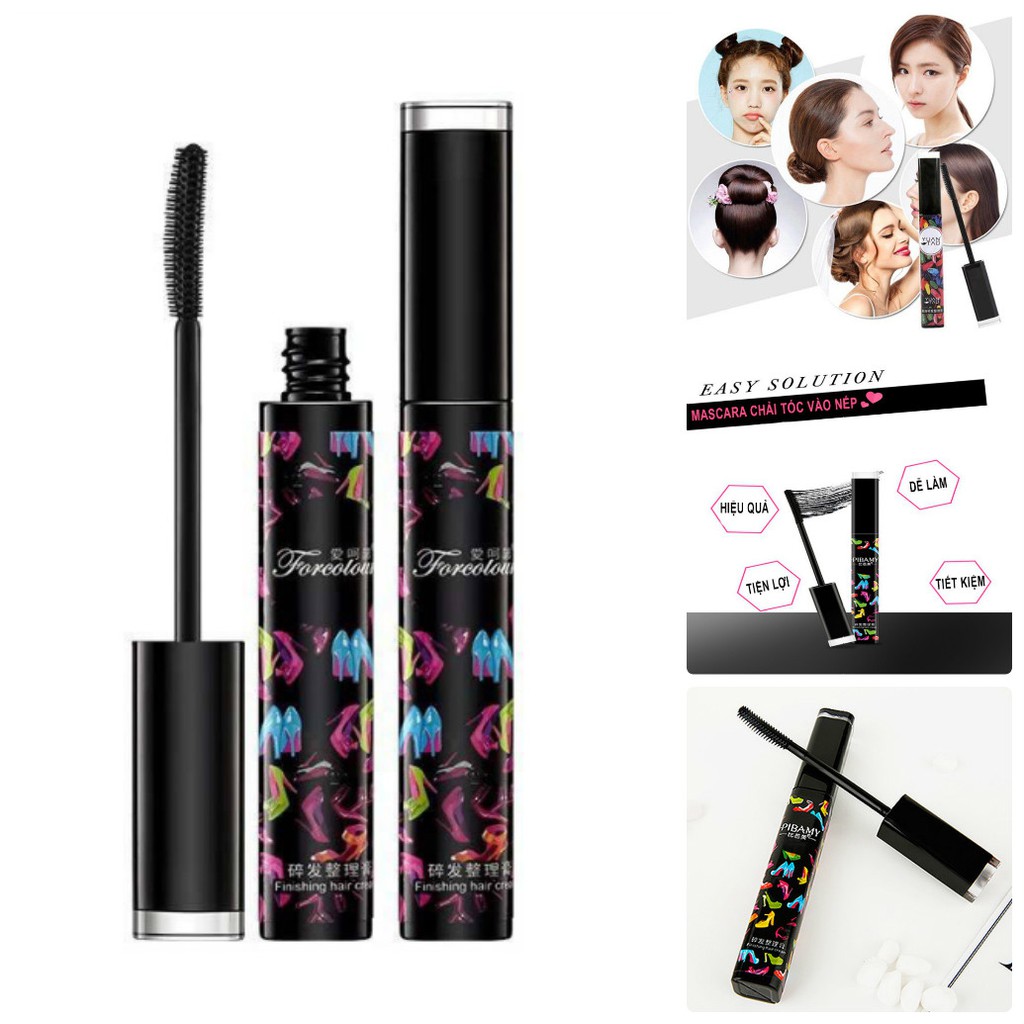 Chải tóc Mascara tạo kiểu tóc đẹp vuốt tóc con gọn vào nếp