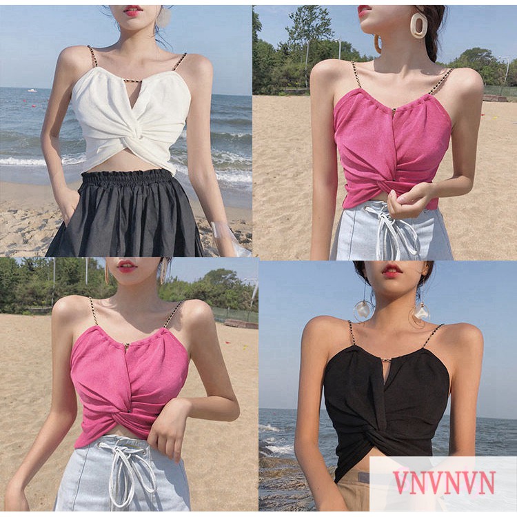 Áo Tanktop Không Tay Trơn Màu Xinh Xắn Dành Cho Nữ | BigBuy360 - bigbuy360.vn