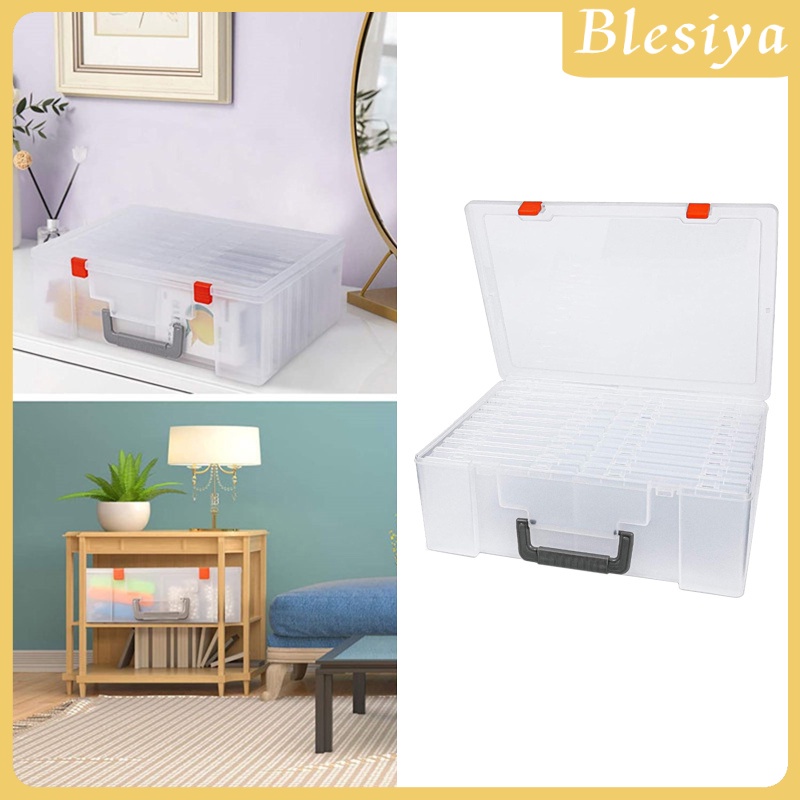 [BLESIYA]Photo Storage Box 4x6&quot; Crafts Seeds Stickers Cards Case Container