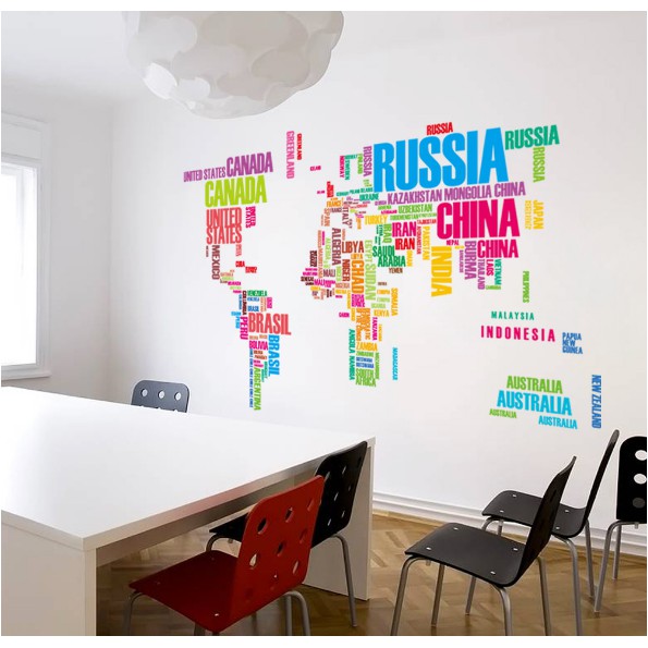 Decal trang trí chữ tạp chí