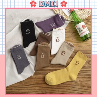 Tất nữ cổ cao phong cách vintage hàn quốc hình cún ngồi dễ thương
