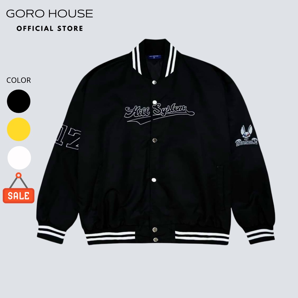 Áo khoác bóng chày nam nữ kiểu dáng bomber trẻ trung B06BY
