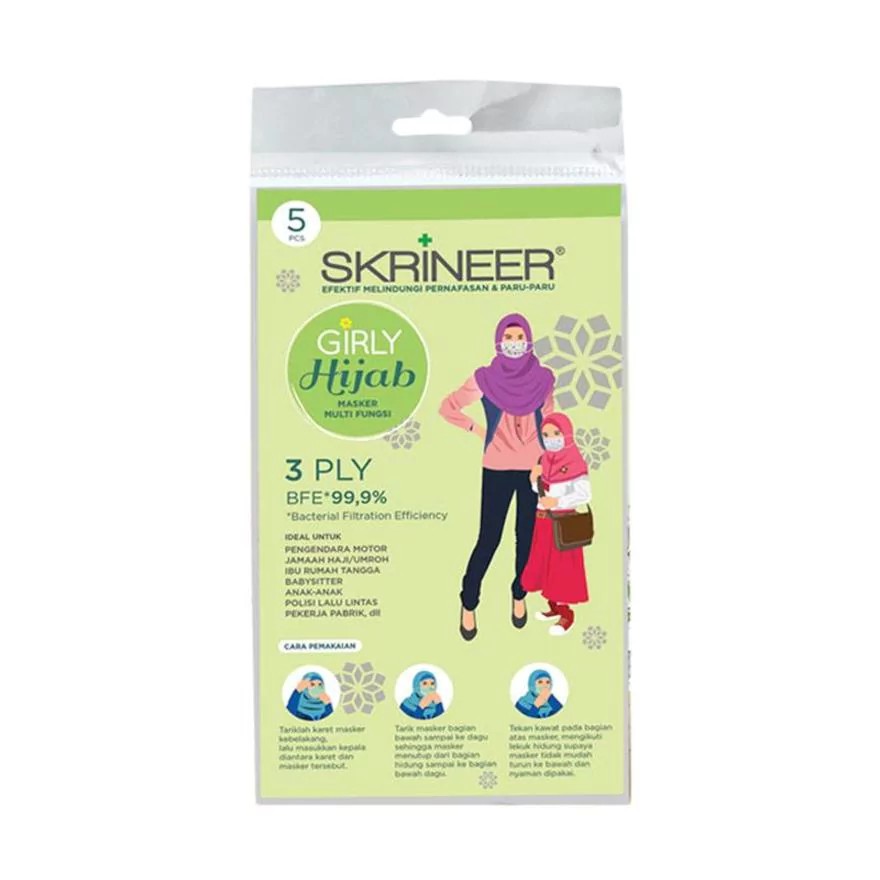 Skrineer (hàng Mới Về) Mặt Nạ Hijab 5 's | BigBuy360 - bigbuy360.vn