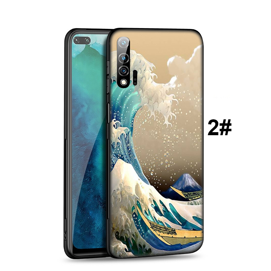 Ốp Điện Thoại Mềm Họa Tiết Sóng Biển Màu Xanh Lá Ablu157 Cho Huawei Y6P Y6 Y7 Y9 Prime 2019 2018 P9 Lite Smart Pro