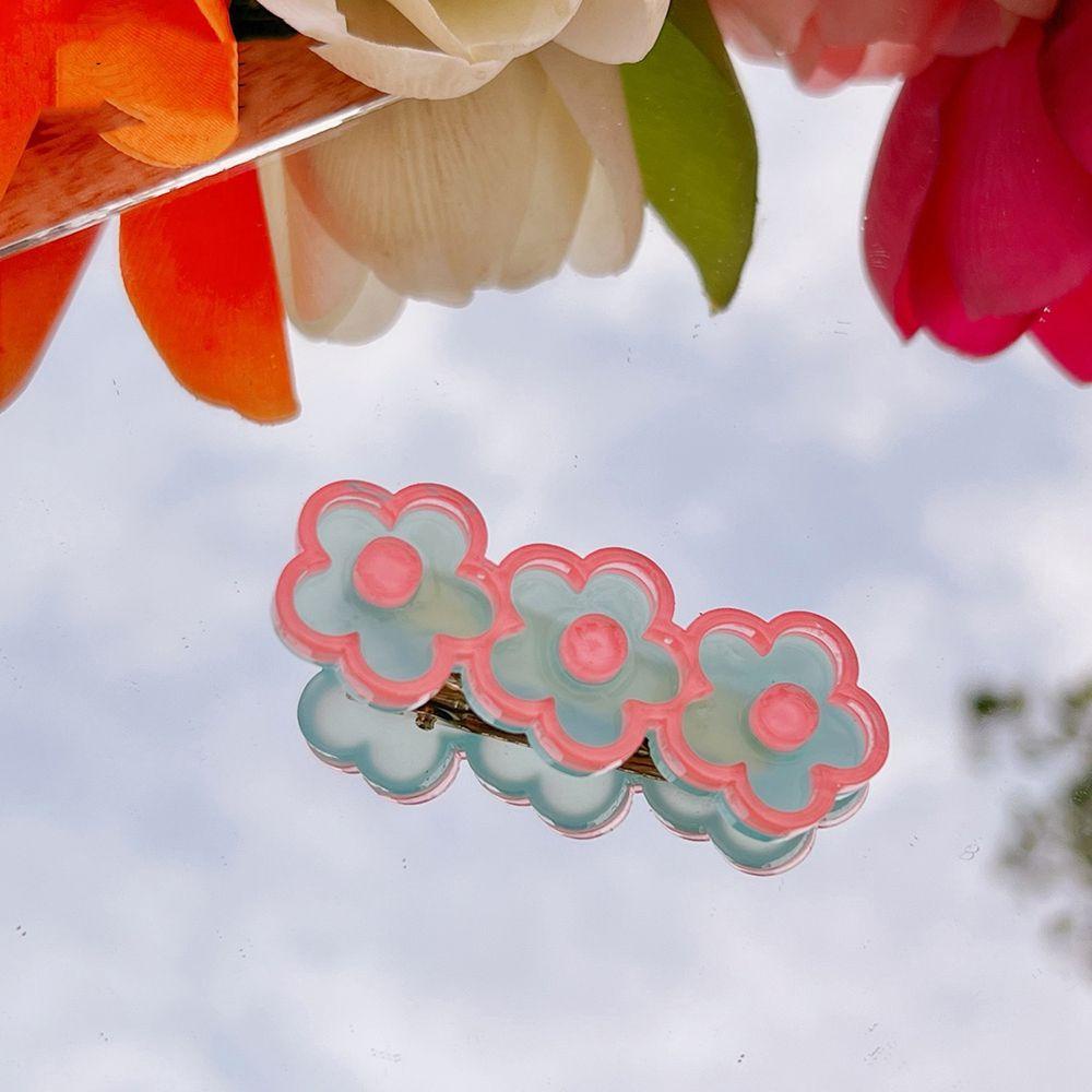 Kẹp Tóc Hình Bông Hoa Màu Sắc Ngọt Ngào Xinh Xắn Cho Nữ