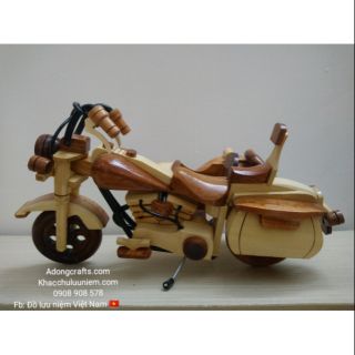 Mô hình xe mô tô gỗ - Lưu niệm thủ công Mỹ nghệ gỗ