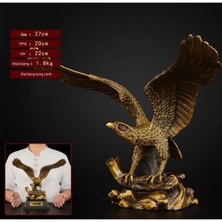 Tượng đại bàng tung cánh bằng đồng thau linh vật phong thủy Hồng Thắng