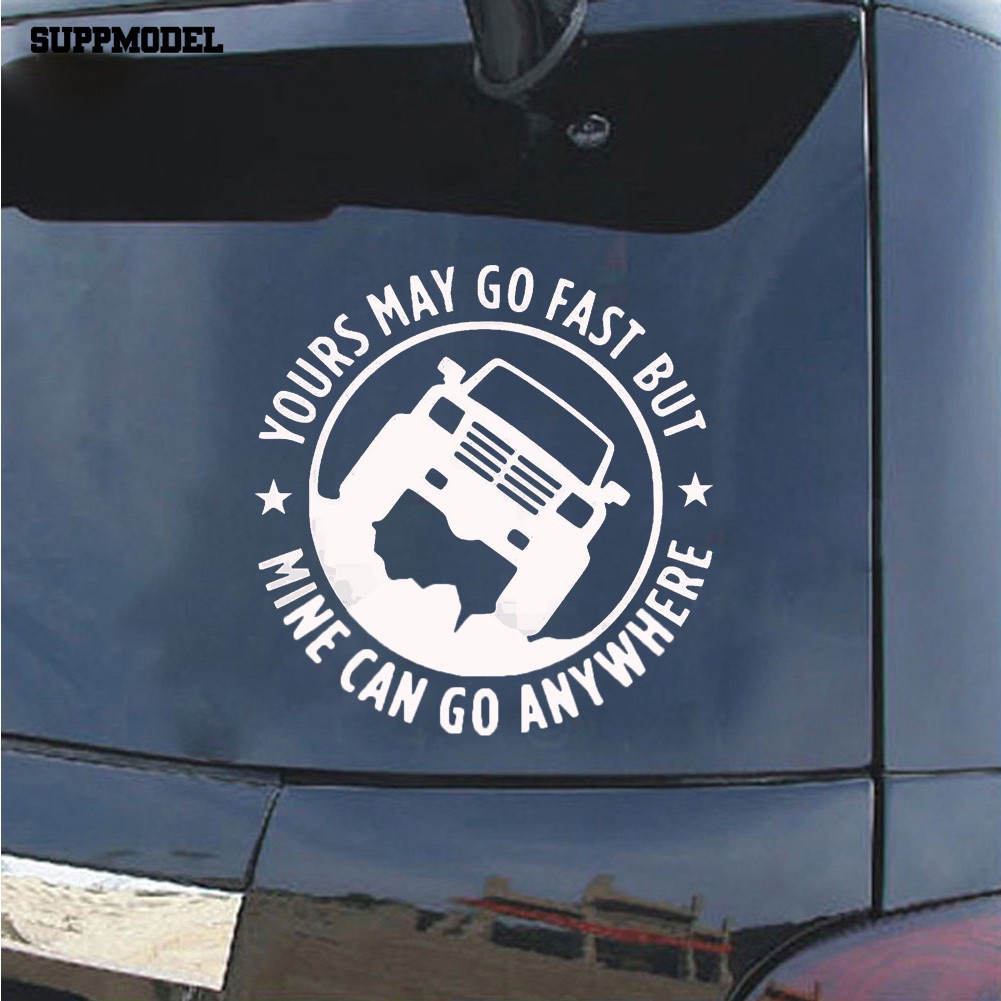 Decal Dán Xe Hơi Hình Chữ Cái 4x4