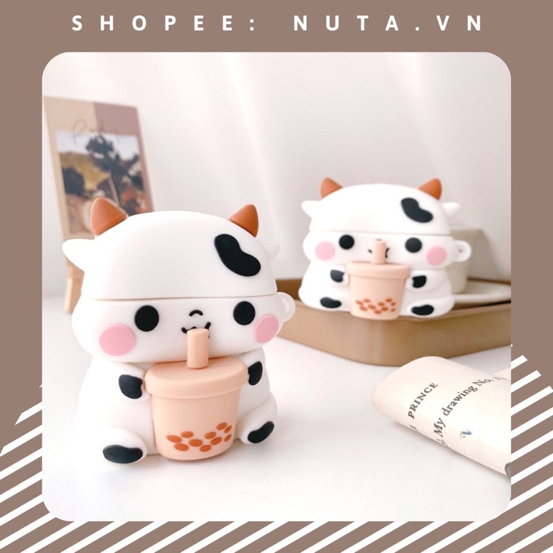 Vỏ bảo vệ tai nghe bluetooth Airpods bằng Sillicone dẻo, ốp Case cute, Airpods 2/pro ✔️ Nhiều mẫu ✔️