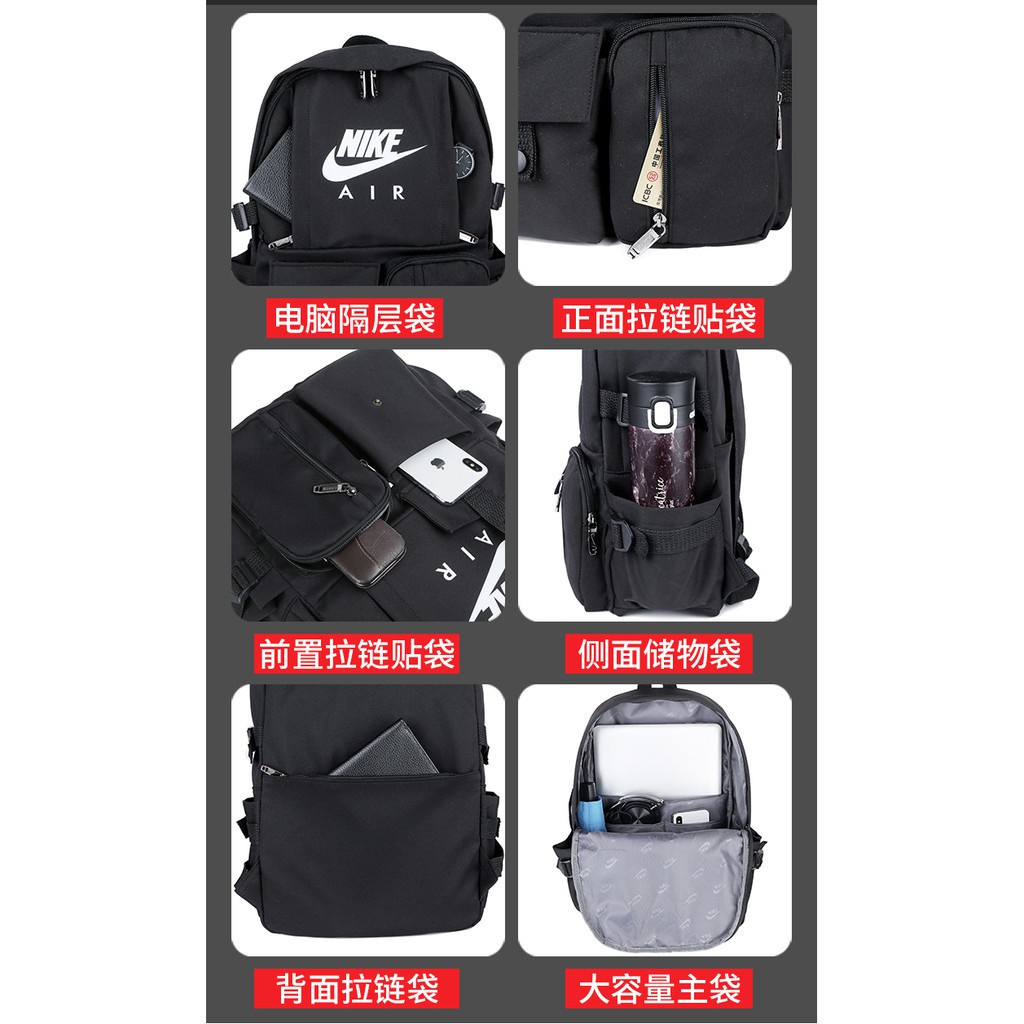 Nike Ba Lô Thể Thao Du Lịch Đựng Laptop Thời Trang Chất Lượng Cao Kkz637