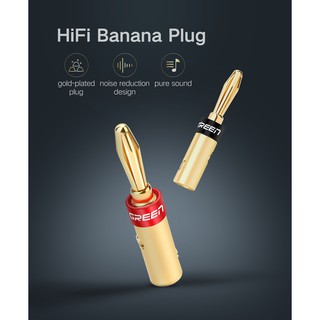 Set 4 Phích Cắm Hình Bắp Chuối Dành Cho Loa
