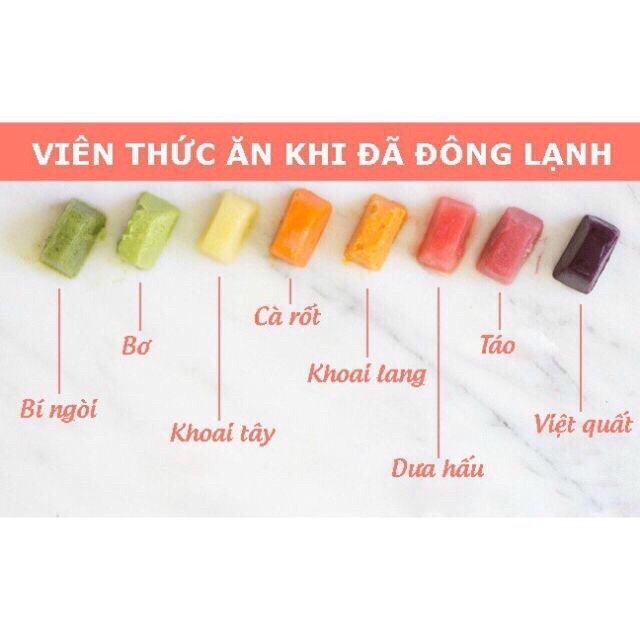 Bán Sỉ 36 Khay trữ đông đồ ăn dặm 7 ô có nắp đậy, nhựa Song Long - Made in Việt Nam