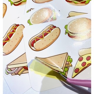 Sticker hình dán đồ ăn