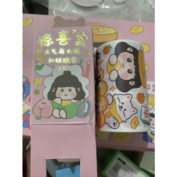 sticker cuộn siêu dễ thương dài 3m