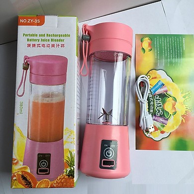 Máy Xay Sinh Tố Cầm Tay Dùng Pin Sạc Juice Cup Tiện Lợi