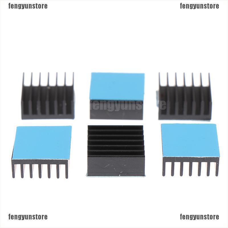 Set 10 Miếng Tản Nhiệt Bằng Nhôm Màu Đen 14x14 X 6mm | BigBuy360 - bigbuy360.vn