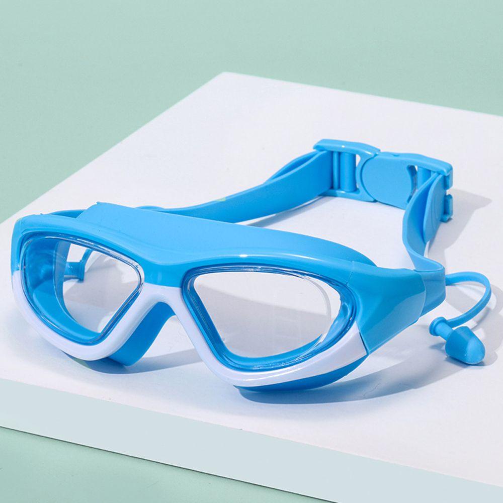 Kính Bơi Chuyên Nghiệp Bằng Silicone Chống Thấm Nước Chống Sương Mù Kèm Bịt Tai