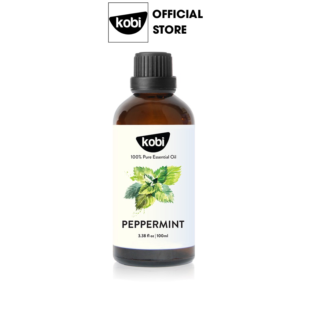 Tinh dầu Bạc Hà Kobi peppermint essential oil giúp thơm phòng, giải cảm, đuổi chuột hiệu quả - 100ml