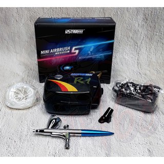 Máy Phun Sơn Và Máy Bơm Mini Air Brush nhãn hiệu USTAR R1