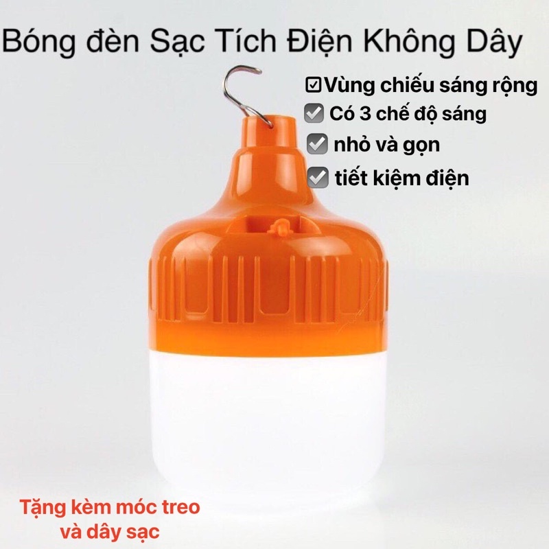 Bóng đèn tích điện-Bóng đèn Led - thời gian sử dụng lên tới 6-8h
