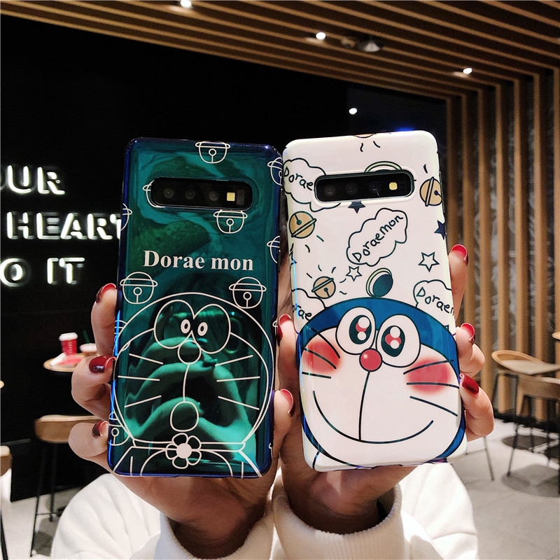 Doraemon Phone Case Samsung Galaxy S10 Plus Samsung S8 S9 Note 8 Note 9 Back Cover Cartoon Mobile Phones TPU