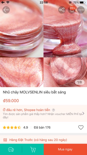 CÓ SẴN - Nhũ chảy highlight - Nhũ lỏng Molvsenlin Herloves moon galaxy jelly kim tuyến lỏng | BigBuy360 - bigbuy360.vn