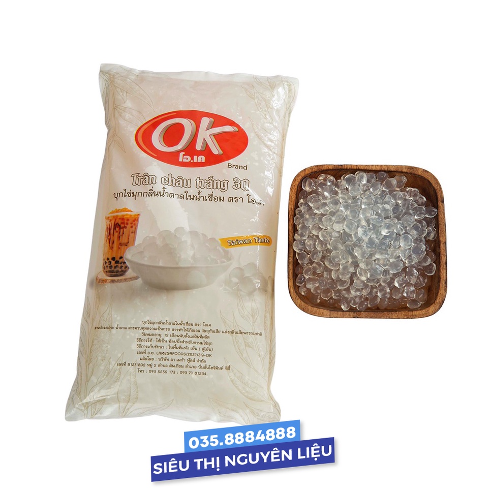 Trân châu 3Q OK Thái Lan ( Thơm, giòn) - Gói 2kg