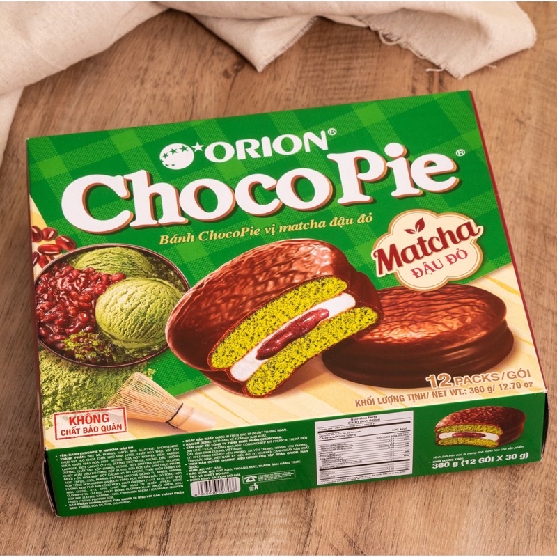 Bánh Chocopie Orion Hộp 12 chiếc Các Vị