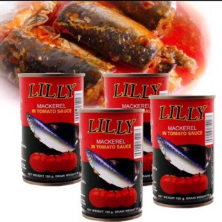 Lố 10 hộp Cá Nục Sốt Cà Lilly 155g Thái Lan