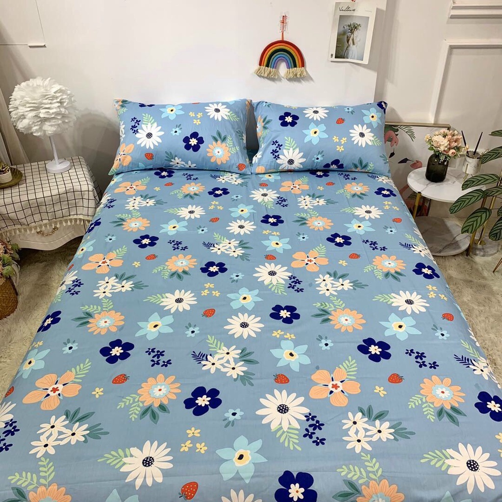 Drap + 2 Vỏ Gối i (Ga Trải Giường) Cotton 100% Mềm Mịn  Drap + 2 Vỏ Gối Hot Trend 2021