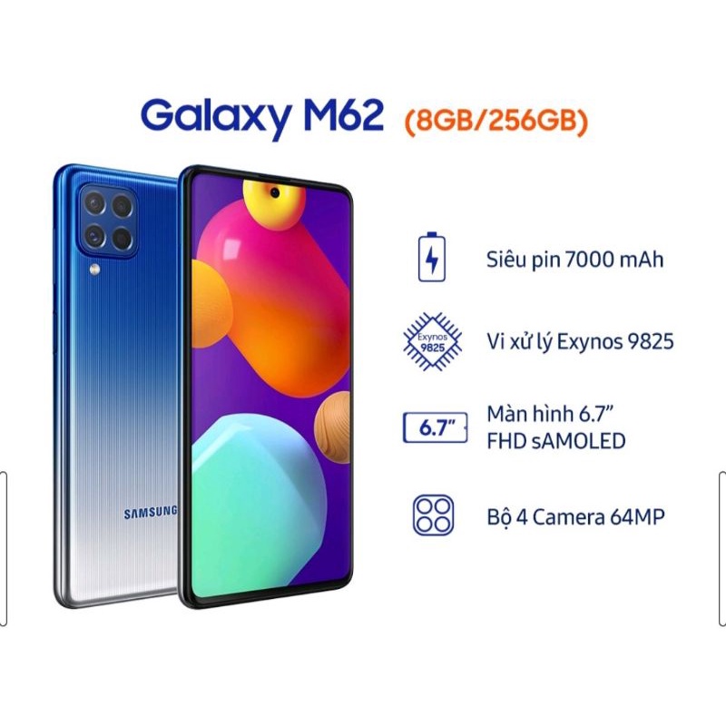 Điện thoại Samsung Galaxy M62 - Chính hãng. | BigBuy360 - bigbuy360.vn