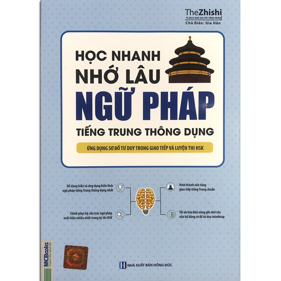 Sách - Học Nhanh Nhớ Lâu Ngữ Pháp Tiếng Trung Thông Dụng - Ứng dụng sơ đồ tư duy trong giao tiếp và luyện thi HSK