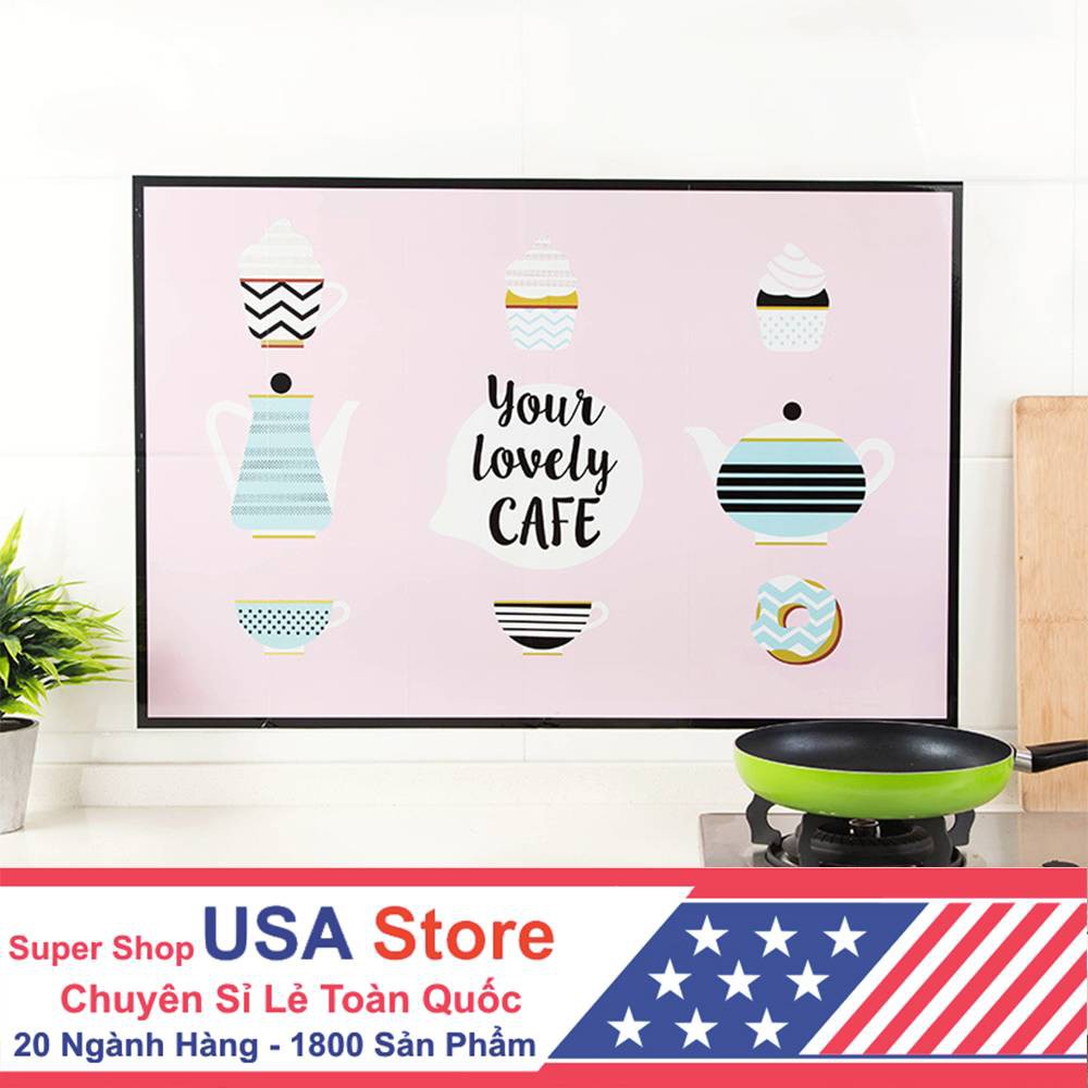 Miếng Dán Cách Nhiệt Trang Trí Nhà Bếp DECOR CHIBI, Không Thấm Nước Dầu Mỡ, Decal Dán Tường 60X90Cm | BigBuy360 - bigbuy360.vn